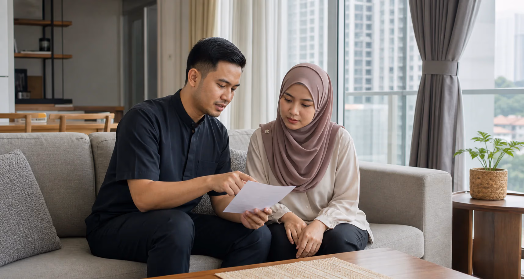 Pelanggan Melayu berbincang tentang pilihan urutan terapeutik bersama ahli terapi